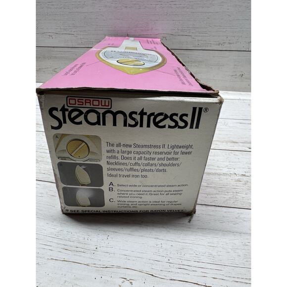 Osrow Steamstress II Handheld Garment Portable Steam Iron with Box 511B NEW! - Picture 3 of 5
